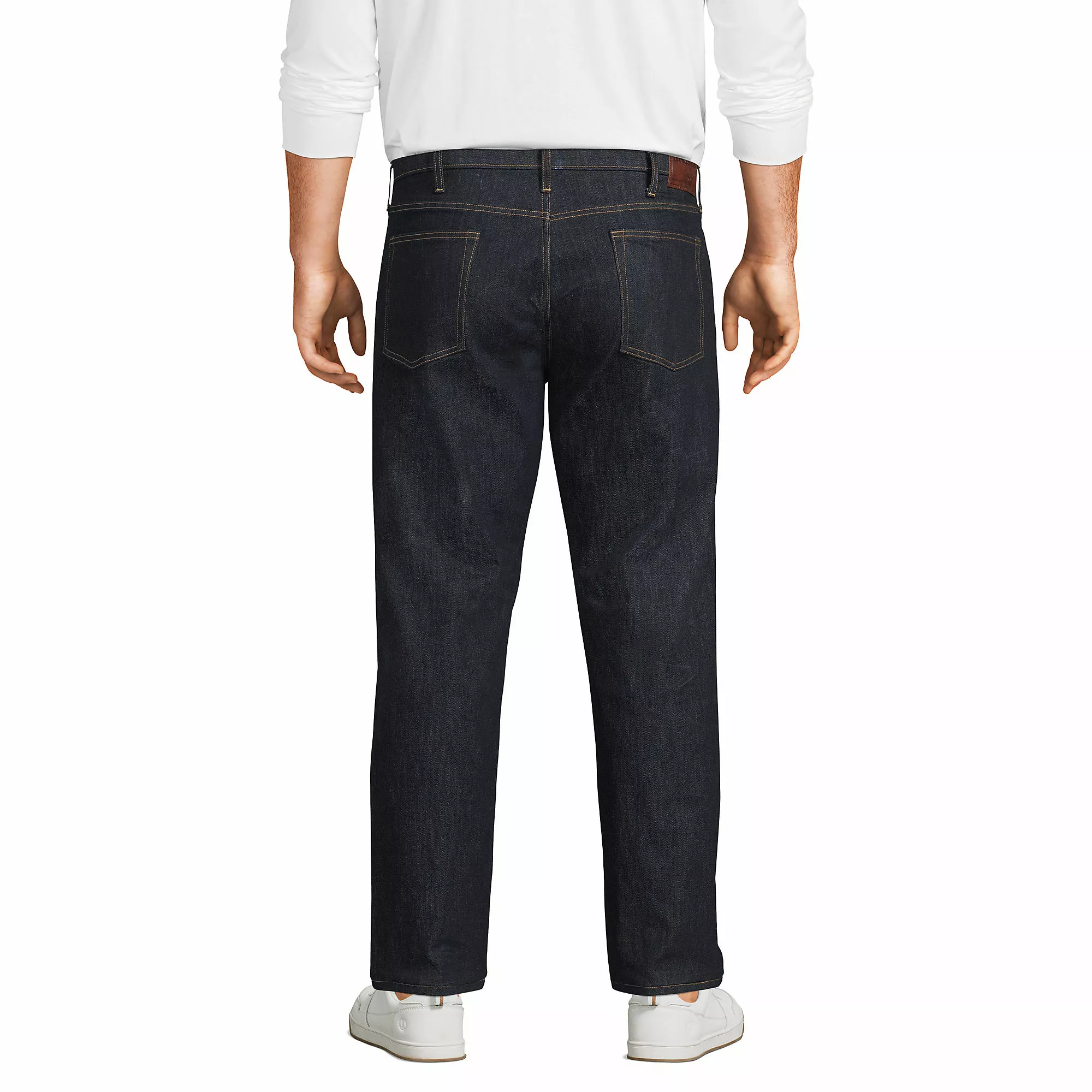 Lands' End Men's Big And Tall Traditional Fit Comfort-First Jeans - Image 2