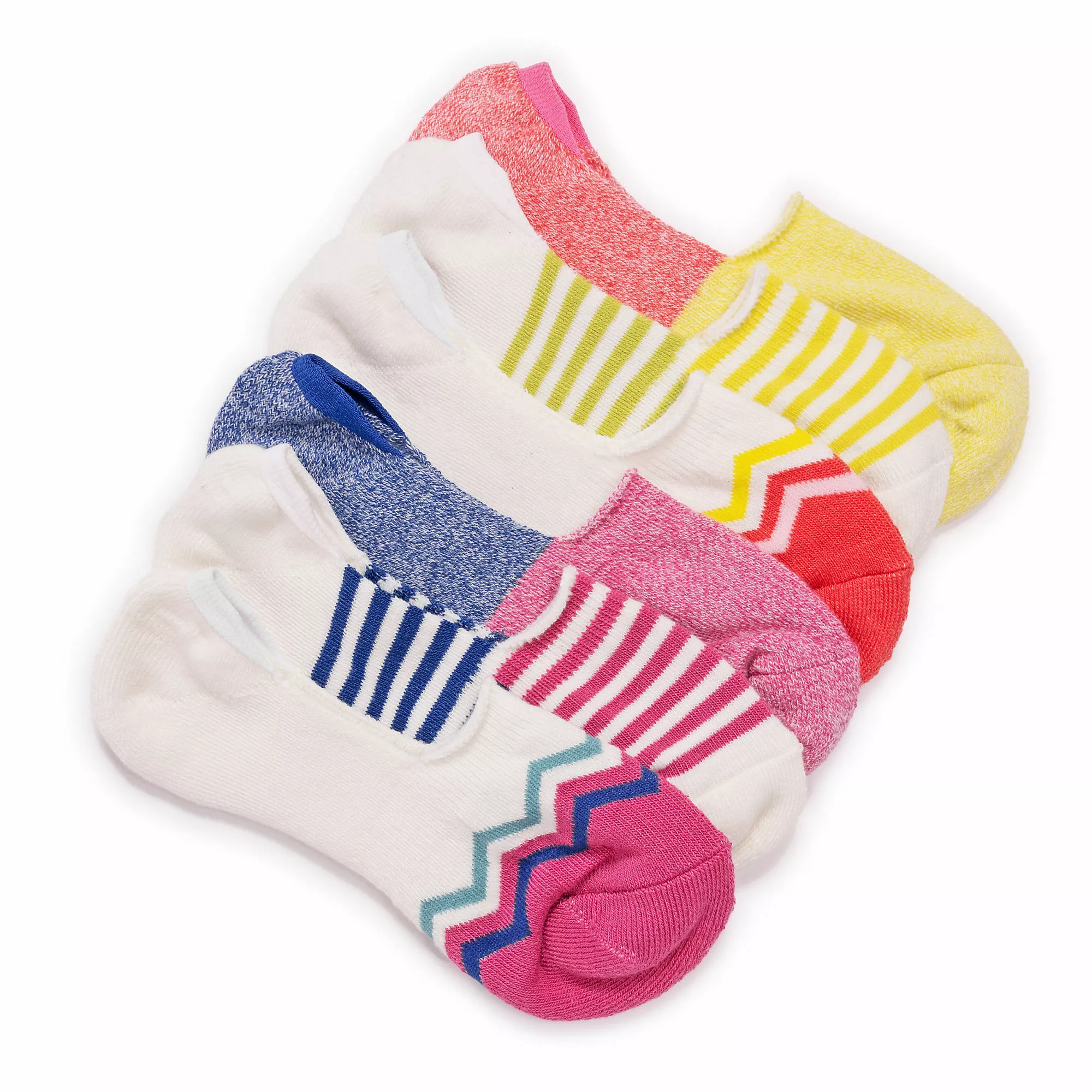 Muk Luks Women's 6 Pack Printed No Show Socks
