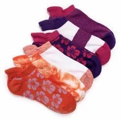 Muk Luks Women's 6 Pack Cotton Sport Ankle Socks