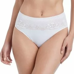 Ellen Tracy Women's Seamless Curves Floral Hi-Cut Brief Underwear