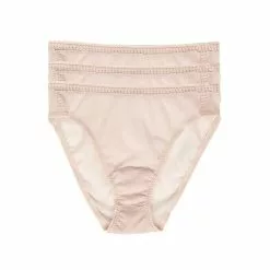 On Gossamer Women's Mesh Hi Cut Brief Underwear - 3 Pack