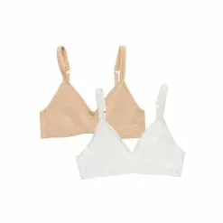 On Gossamer Women's Cabana Cotton Bralette- 2 Pack