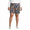 Lands' End Women's Plus Size Mid Rise Starfish Knit 7" Utility Shorts