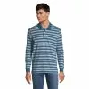 Lands' End Men's Comfort First Long Sleeve Mesh Polo