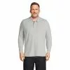 Lands' End Men's Big And Tall Comfort First Long Sleeve Mesh Polo