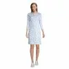 Lands' End Women's Supima Cotton 3/4 Sleeve Polo Dress