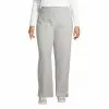 Lands' End Women's Plus Size High Rise Serious Sweats Wide Leg Sweatpants