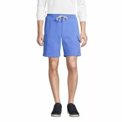Lands' End Men's Serious Sweats Cargo Shorts