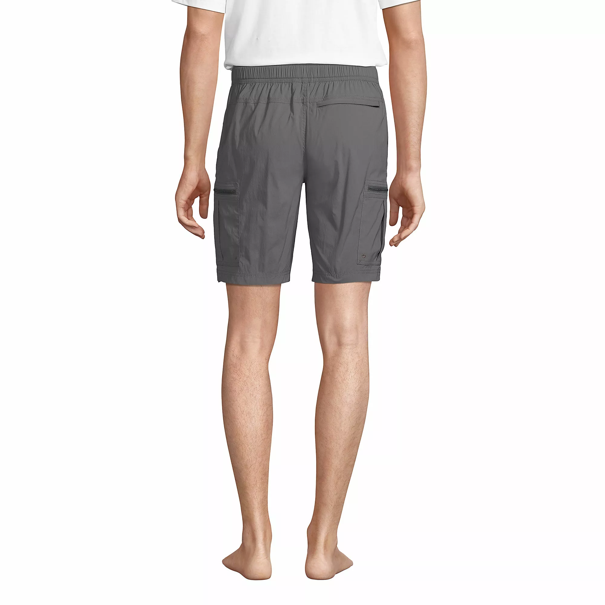 Lands' End Men's 9" Outrigger Stretch Cargo Swim Trunks With No Liner - Image 2