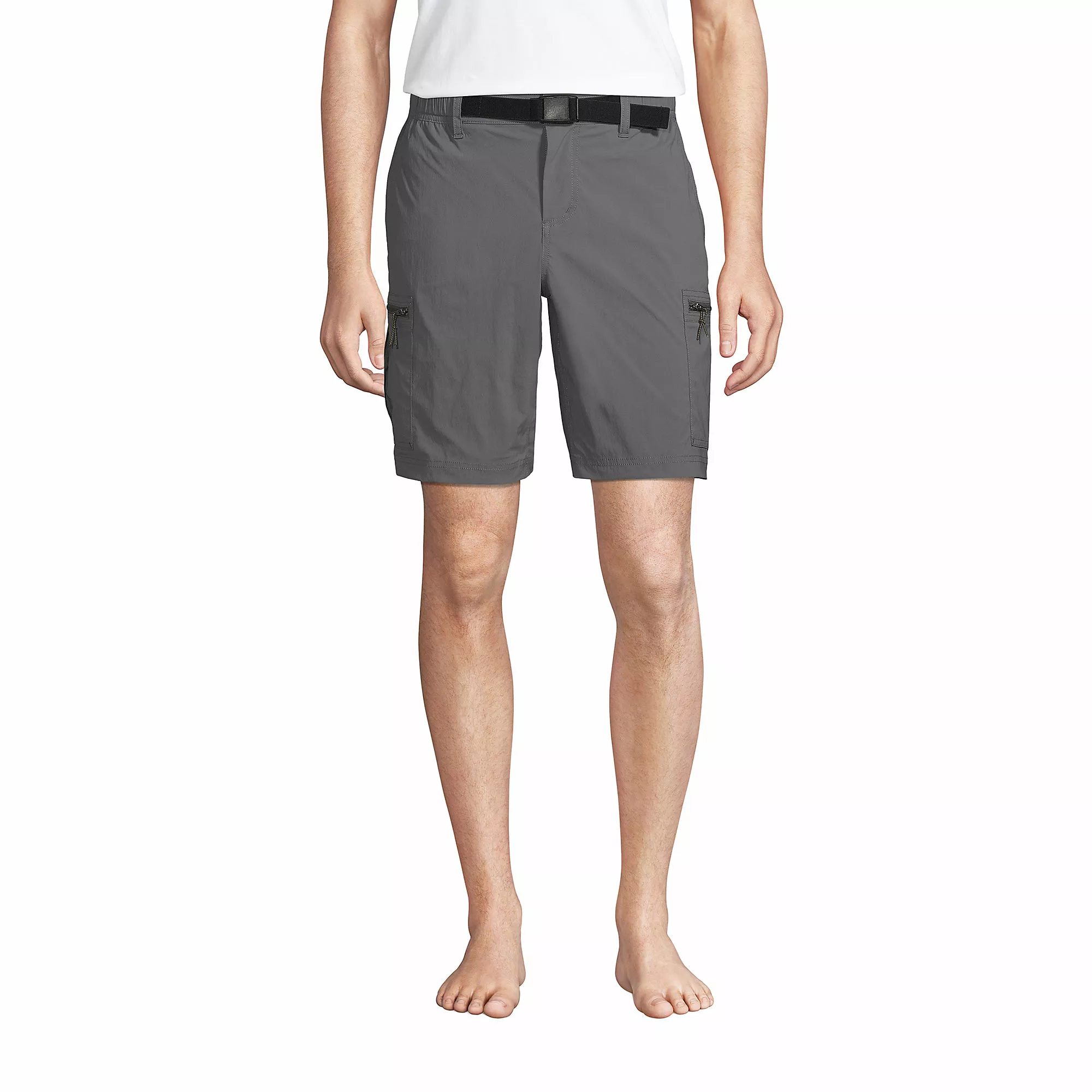 Lands' End Men's 9" Outrigger Stretch Cargo Swim Trunks With No Liner