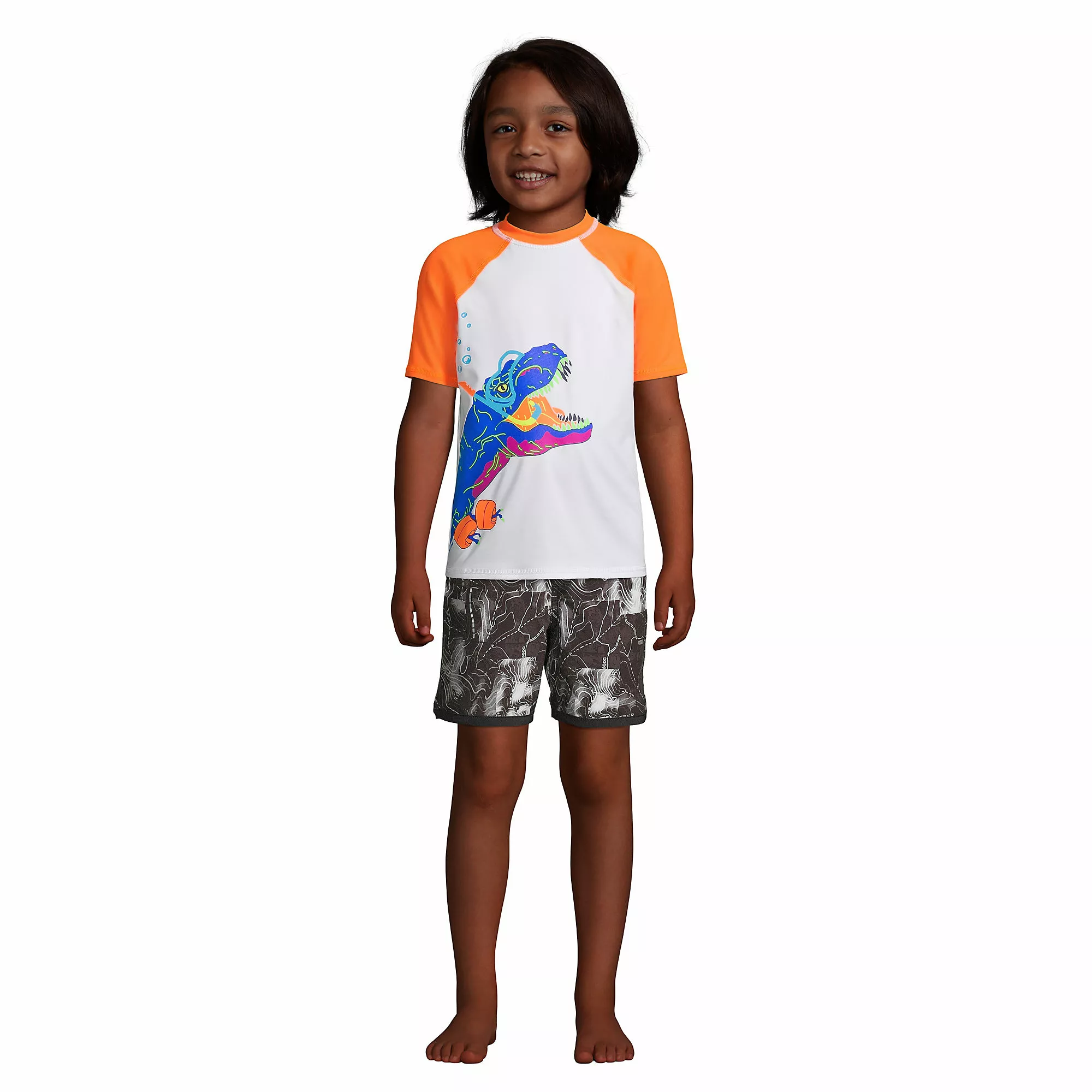 Lands' End Boys Stretch Hydroliner Sport Swim Trunk - Image 5