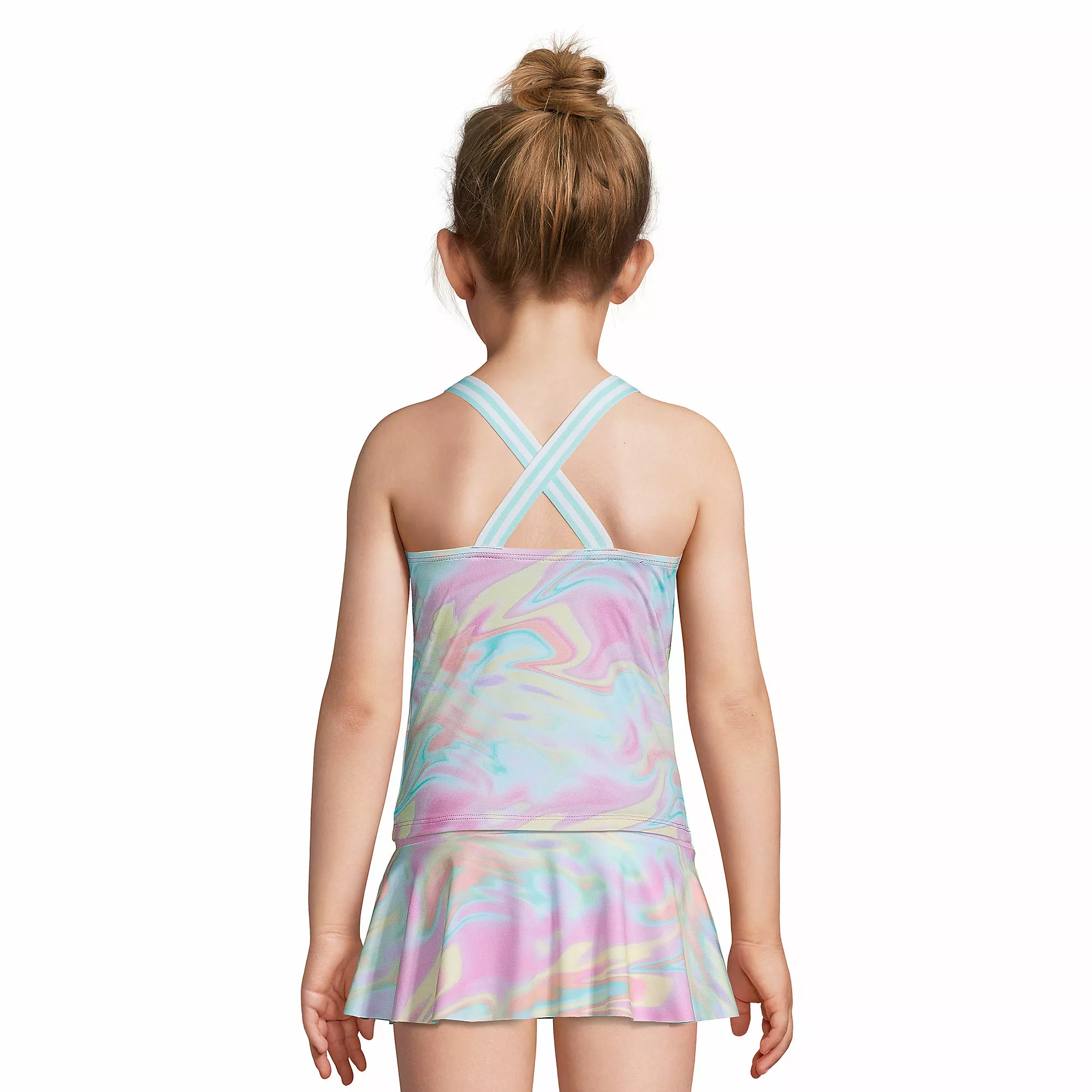 Lands' End Girls Sport Tankini Swimsuit Top - Image 3
