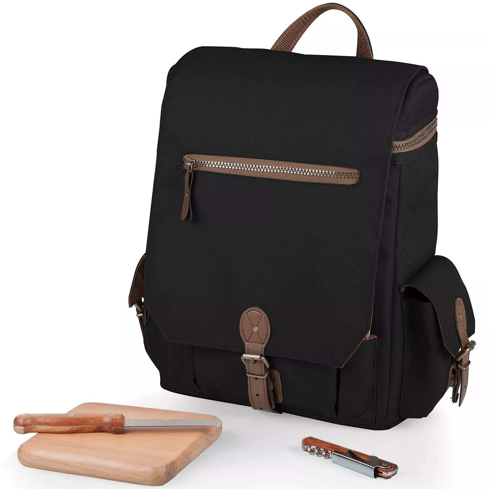 Picnic Time Moreno 3 Bottle Insulated Wine And Cheese Picnic Tote Set - Image 2