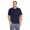 Lands' End Men's Big And Tall Short Sleeve Super-T Henley
