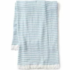 Lands' End Cotton Throw Blanket