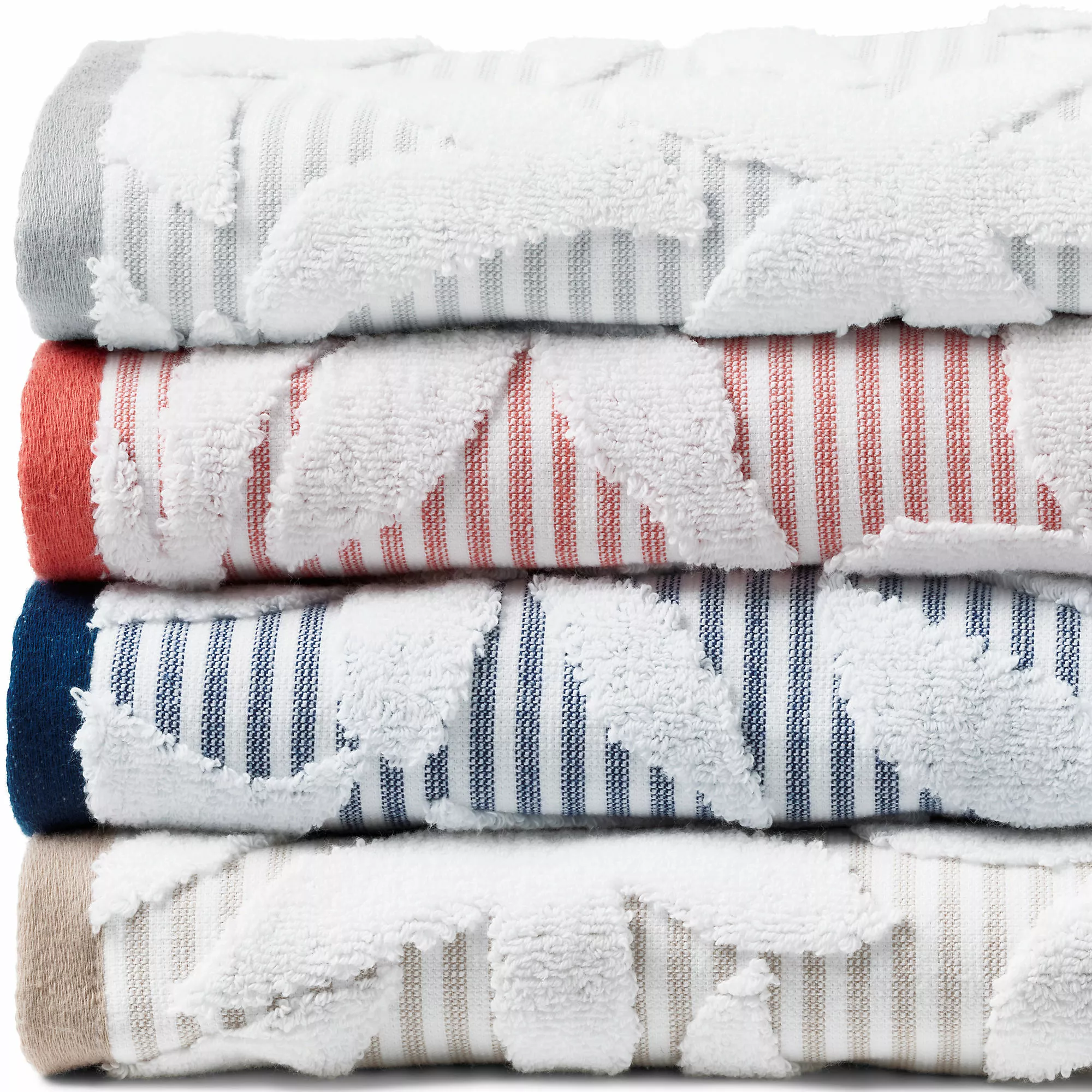 Lands' End Premium Supima Cotton Sculpted 6-Piece Bath Towel Set - Image 2