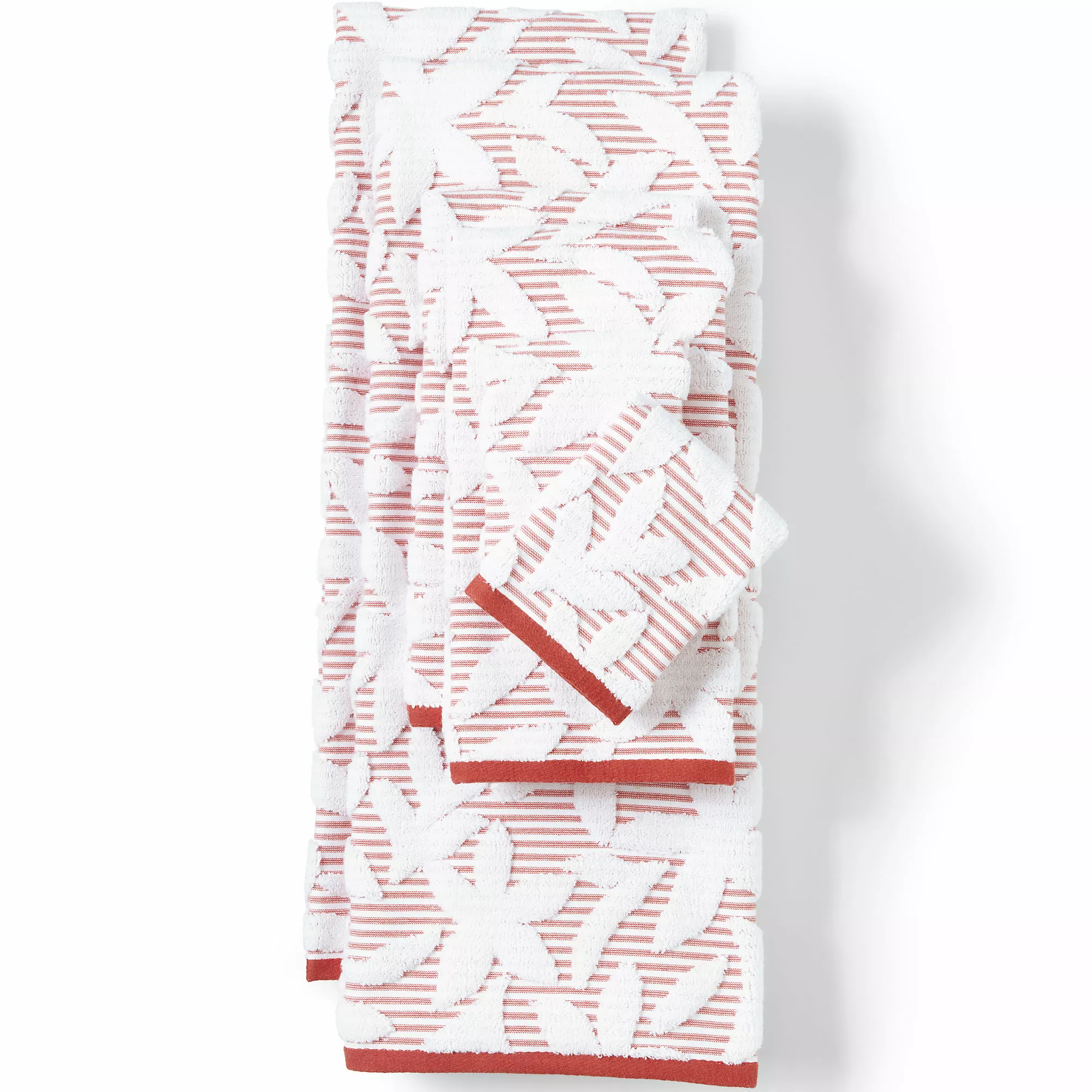 Lands' End Premium Supima Cotton Sculpted 6-Piece Bath Towel Set