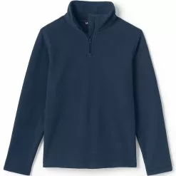 Lands' End Kids Lightweight Fleece Quarter Zip Pullover