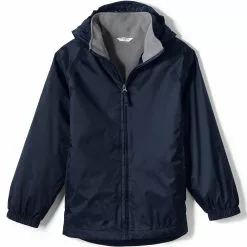 Lands' End Kids Fleece Lined Rain Jacket