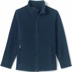 Lands' End Kids Magnetic Zipper Mid-weight Fleece Jacket