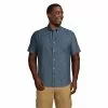 Lands' End Men's Big And Tall Short Sleeve Button Down Chambray Traditional Fit Shirt