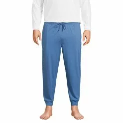 Lands' End Men's Big And Tall Knit Jersey Sleep Pajama Jogger