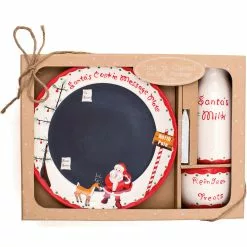 Child To Cherish Christmas Santa Cookie Plate Set