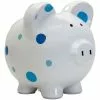 Child To Cherish Ceramic Polka Dot Piggy Bank