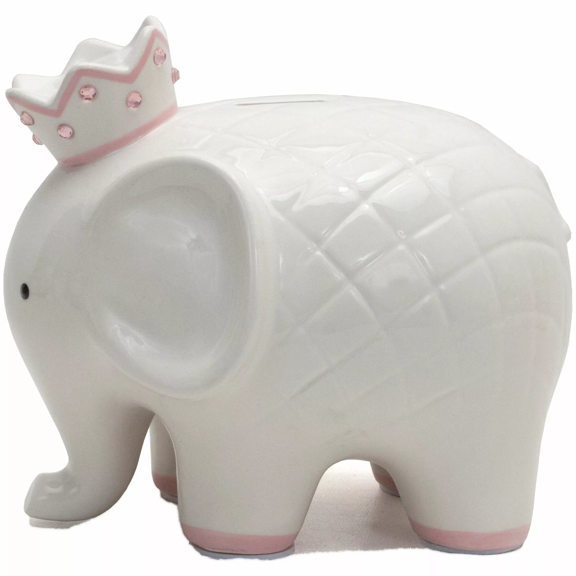 Child To Cherish Ceramic Elephant With Crown Piggy Bank - Image 5