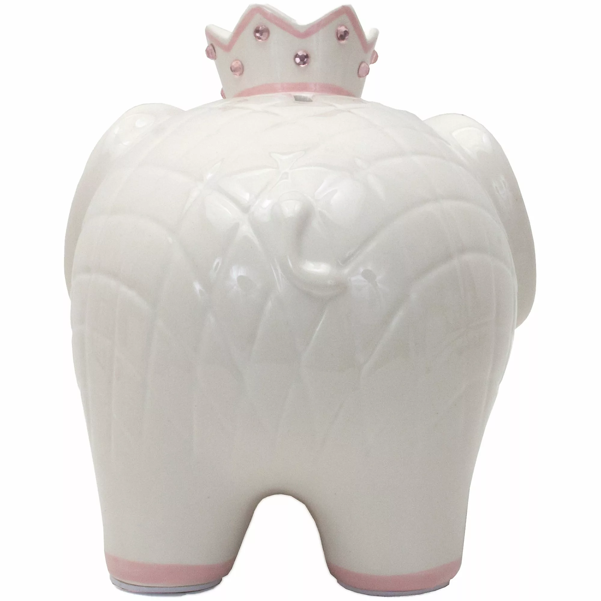 Child To Cherish Ceramic Elephant With Crown Piggy Bank - Image 4