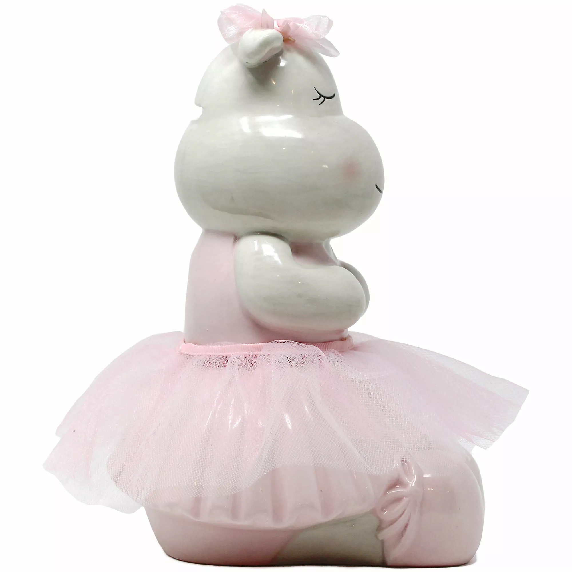 Child To Cherish Ceramic Rosy The Hippo Piggy Bank - Image 3