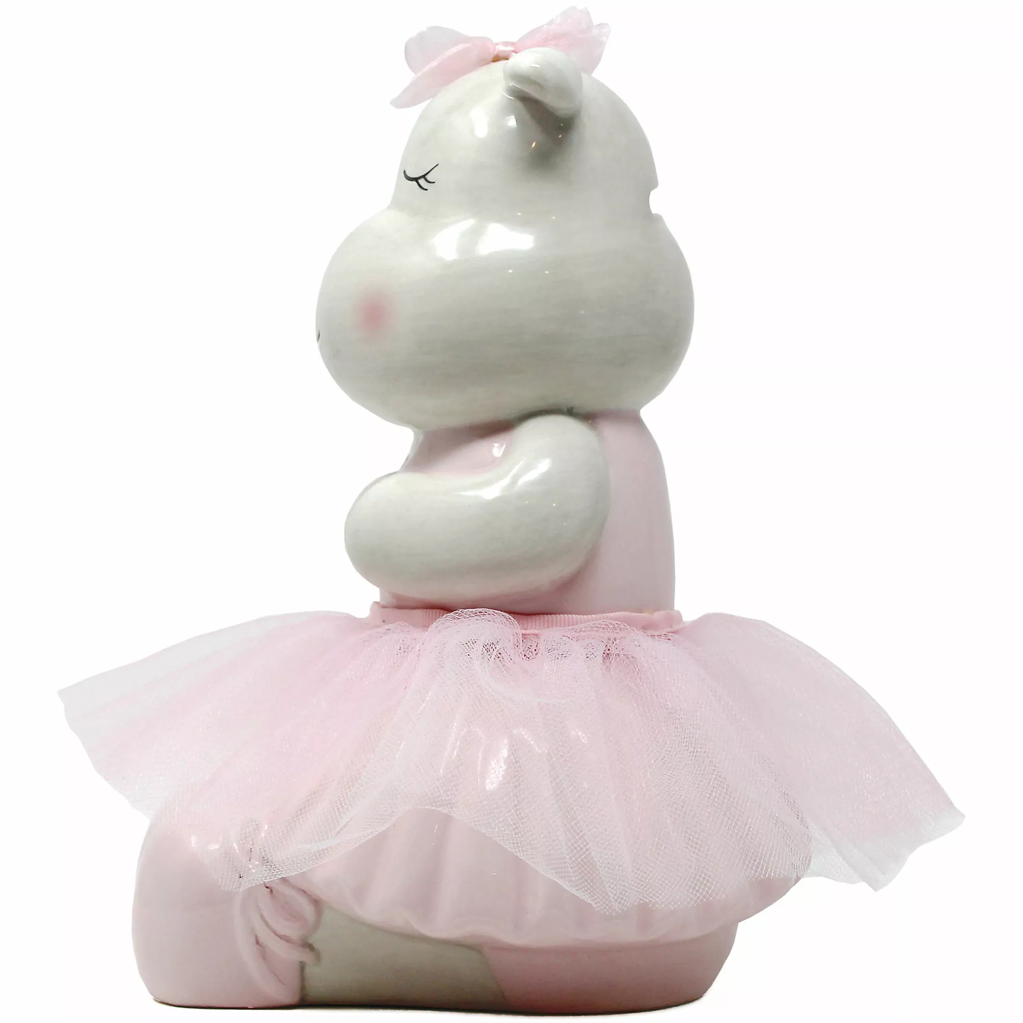 Child To Cherish Ceramic Rosy The Hippo Piggy Bank - Image 5