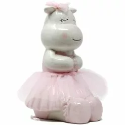 Child To Cherish Ceramic Rosy The Hippo Piggy Bank