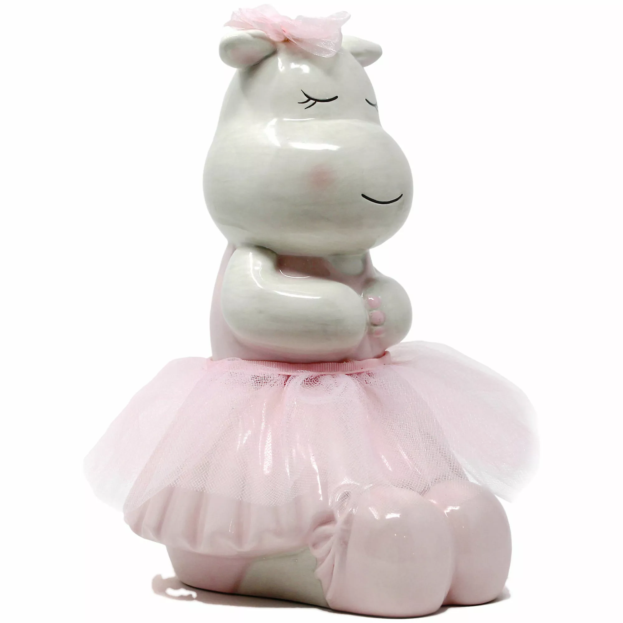 Child To Cherish Ceramic Rosy The Hippo Piggy Bank