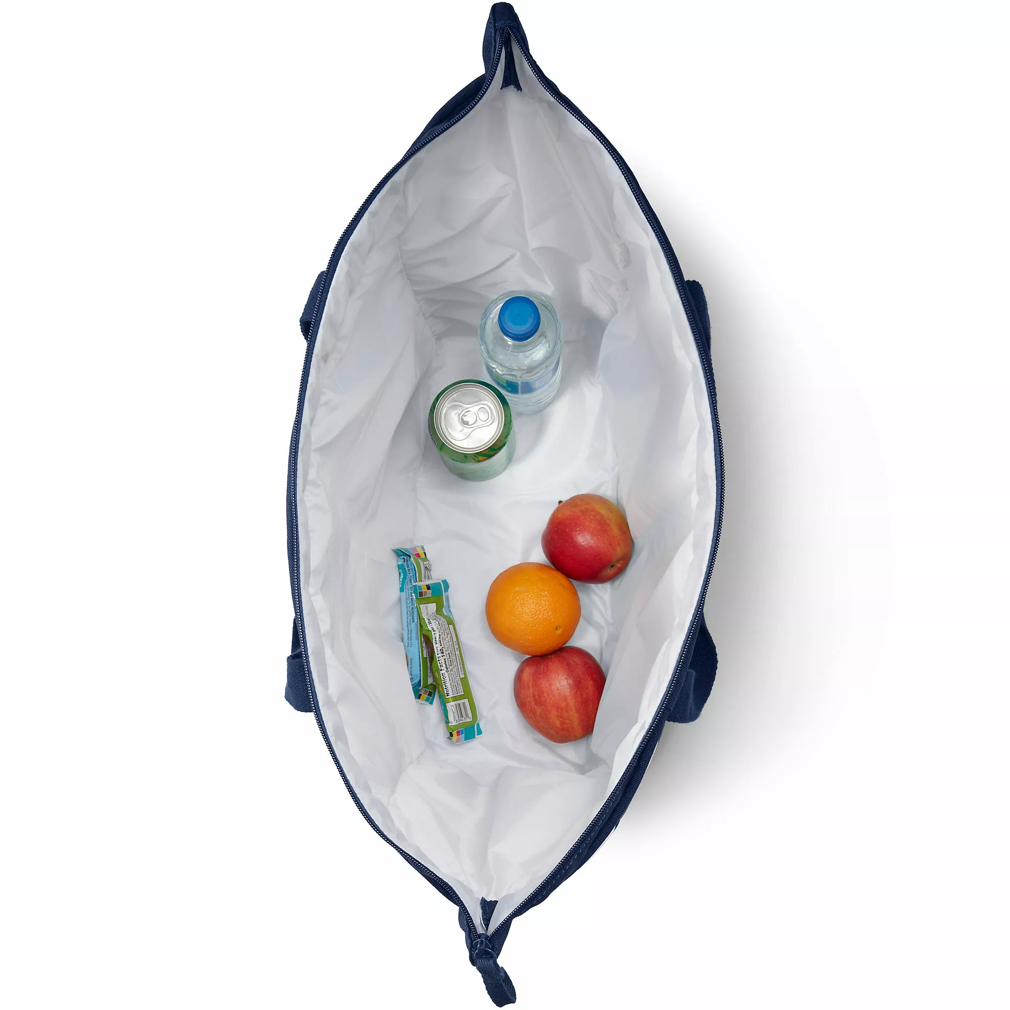 Lands' End Print Canvas Insulated Repreve Lining Zip Top Tote Bag - Image 2