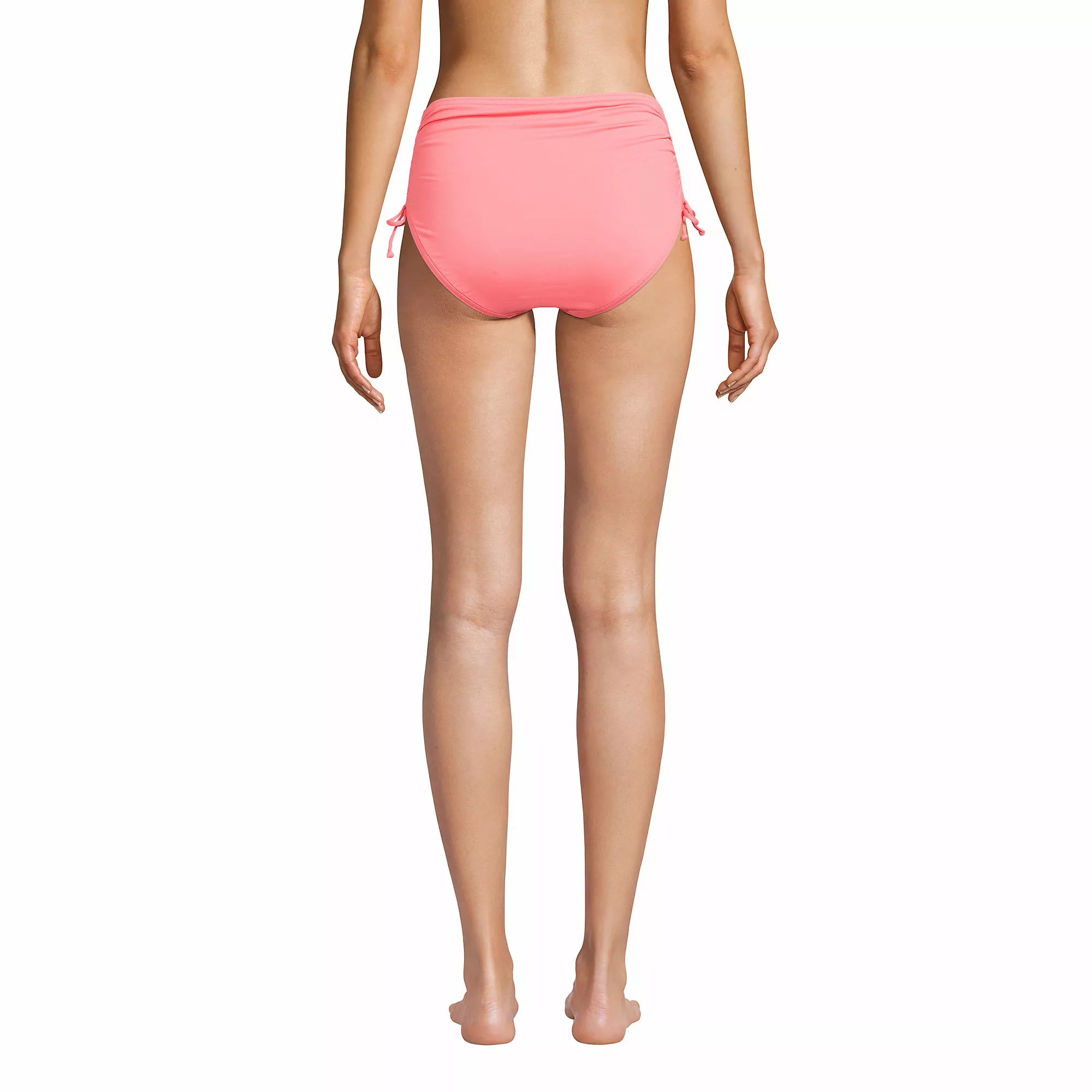 Lands' End Women's Chlorine Resistant Adjustable High Waisted Bikini Swim Bottoms - Image 3