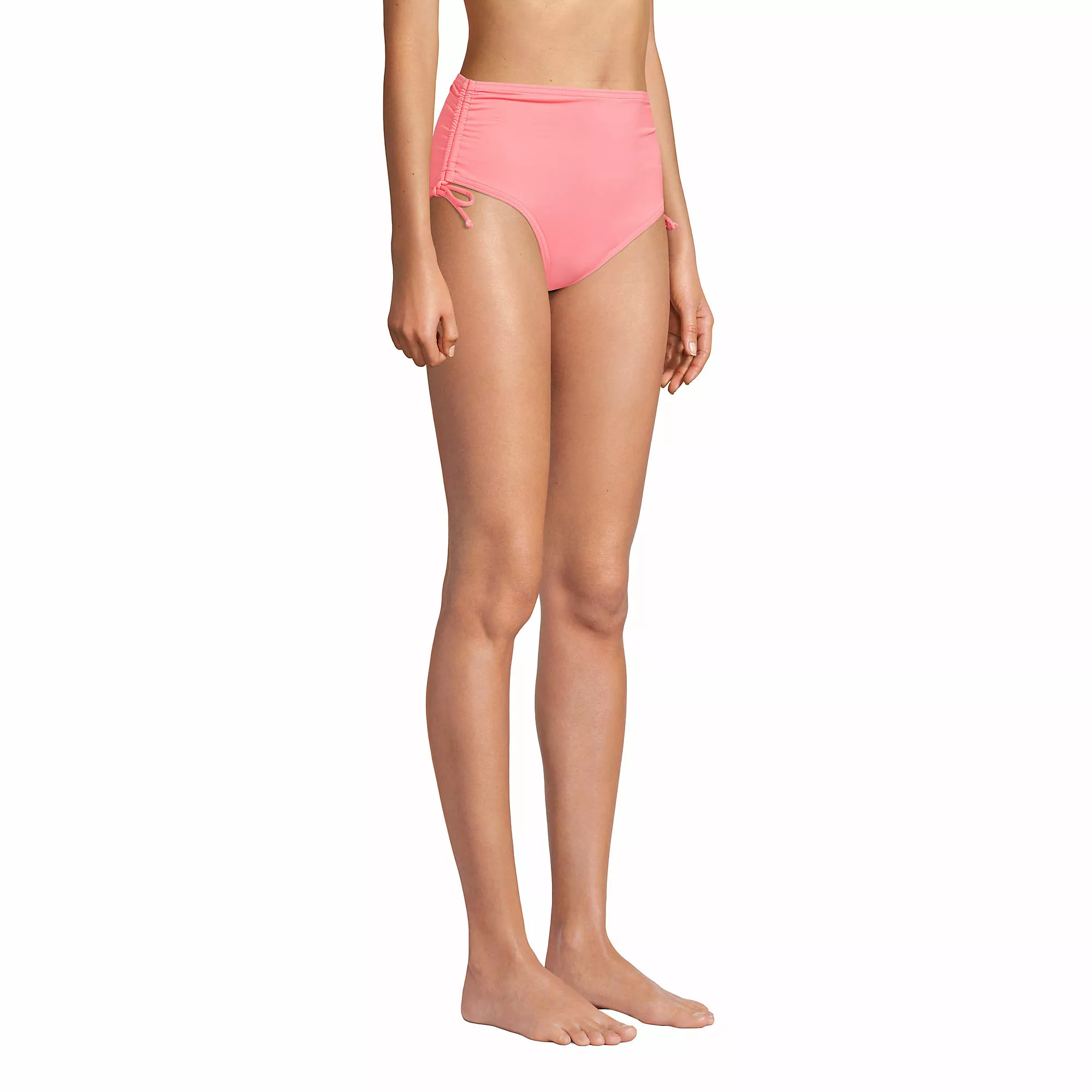 Lands' End Women's Chlorine Resistant Adjustable High Waisted Bikini Swim Bottoms - Image 5