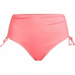 Lands' End Women's Plus Size Chlorine Resistant Adjustable High Waisted Bikini Swim Bottoms