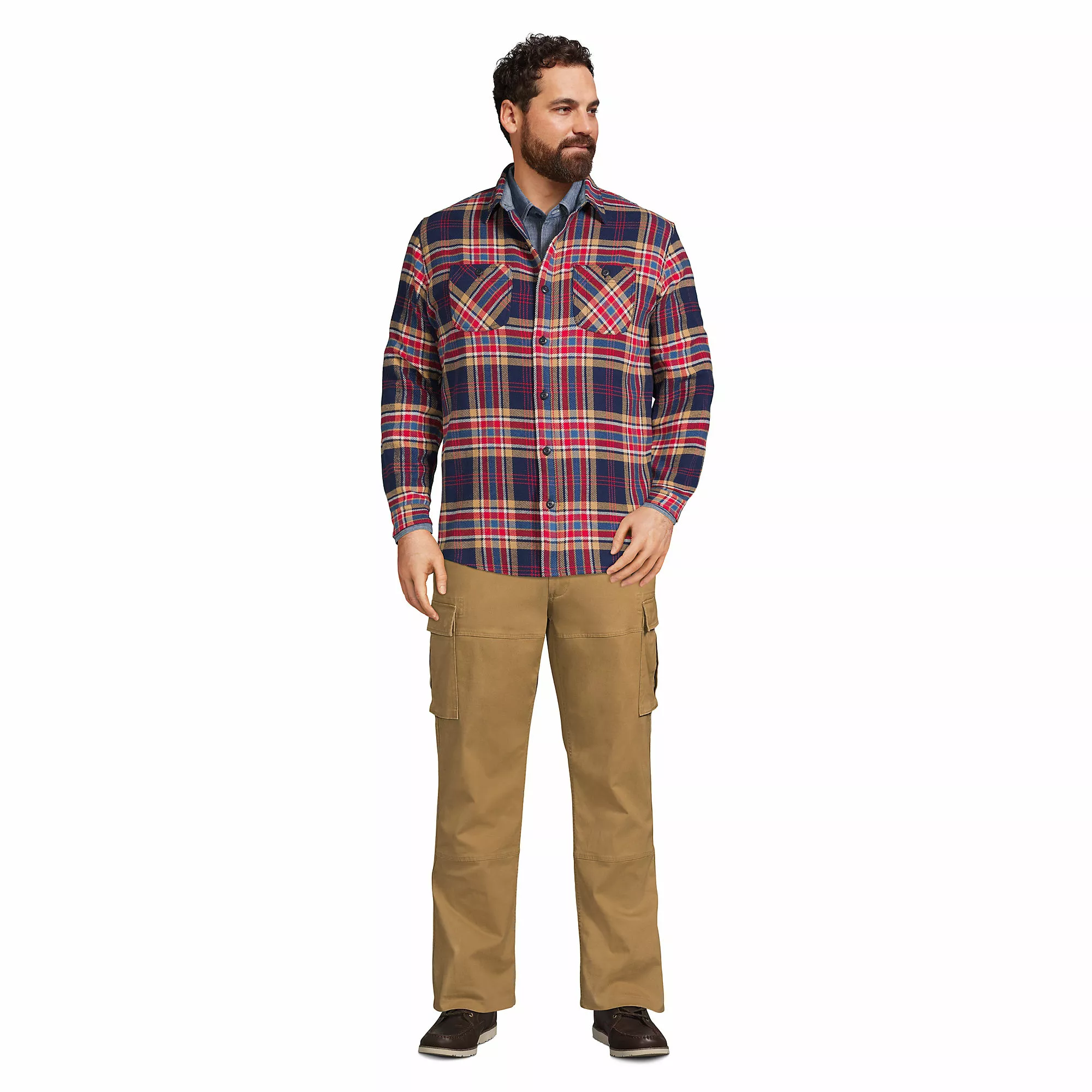 Lands' End Men's Big And Tall Comfort Waist Comfort-First Cargo Pants - Image 4