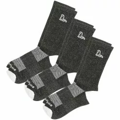 Swaggr Men's 3 Pack Crew Socks