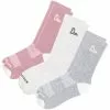 Swaggr Women's 3 Pack Multi Color Crew Socks