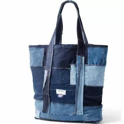 ADIFF X Lands' End Upcycled Denim Large Tote