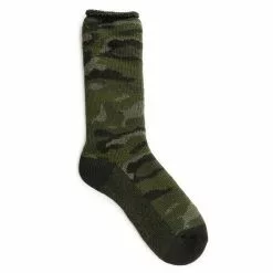 Muk Luks Men's 1 Pair Heat Retainer Thermal Insulated Crew Socks