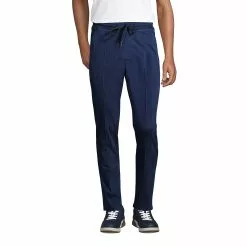 Lands' End Men's Sport Knit Elastic Waist Pull On Pant