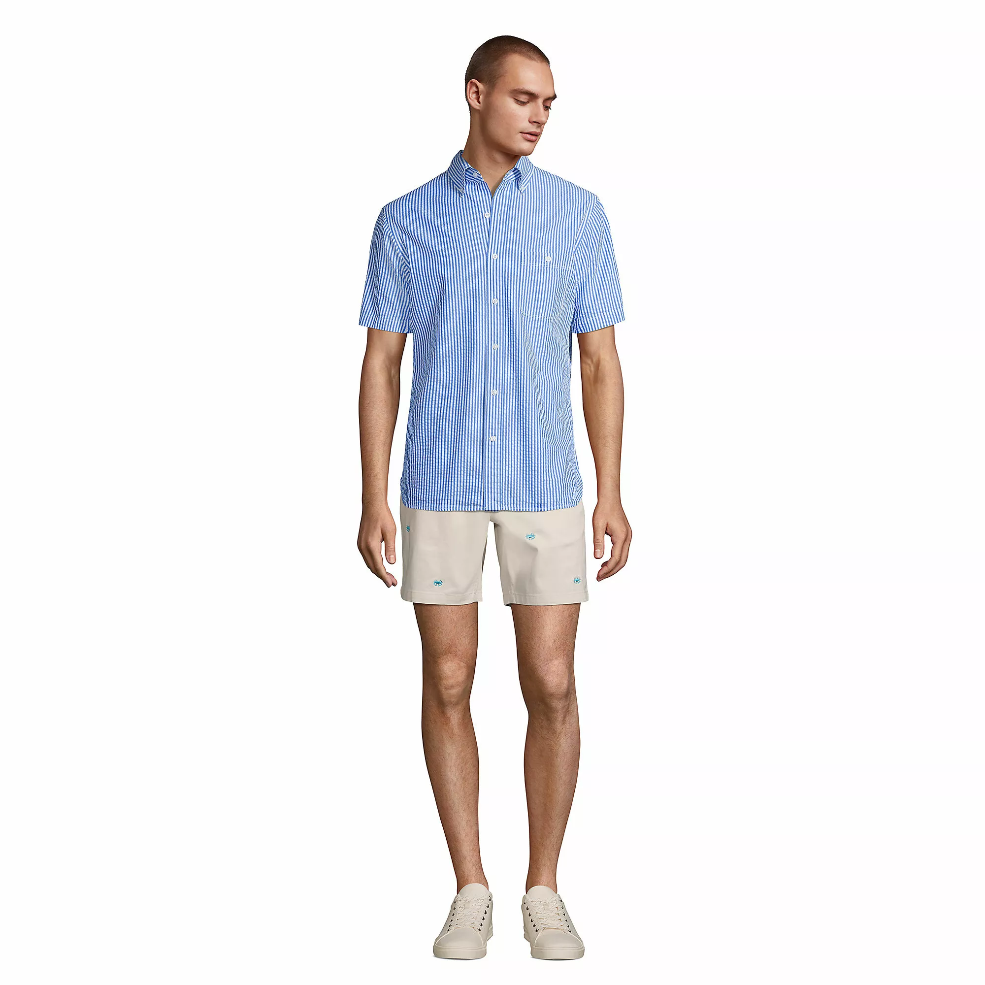 Lands' End Men's 7" Comfort-First Knockabout Pull On Deck Shorts - Image 4