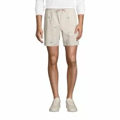 Lands' End Men's 7" Comfort-First Knockabout Pull On Deck Shorts