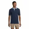 Lands' End Men's Seersucker Collar Comfort First Mesh Polo