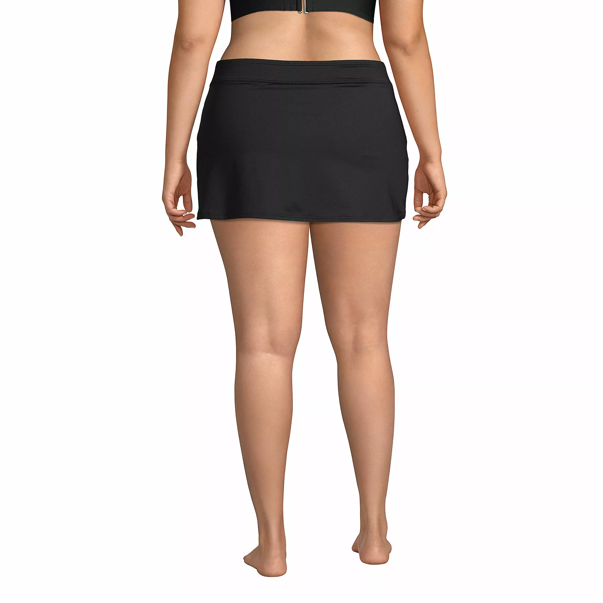 Lands' End Women's Plus Size Chlorine Resistant Mini Swim Skirt Swim Bottoms - Image 2