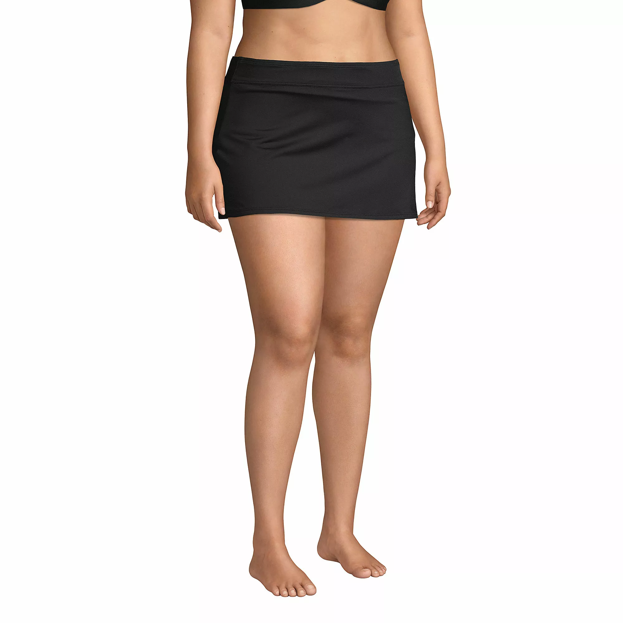 Lands' End Women's Plus Size Chlorine Resistant Mini Swim Skirt Swim Bottoms - Image 4