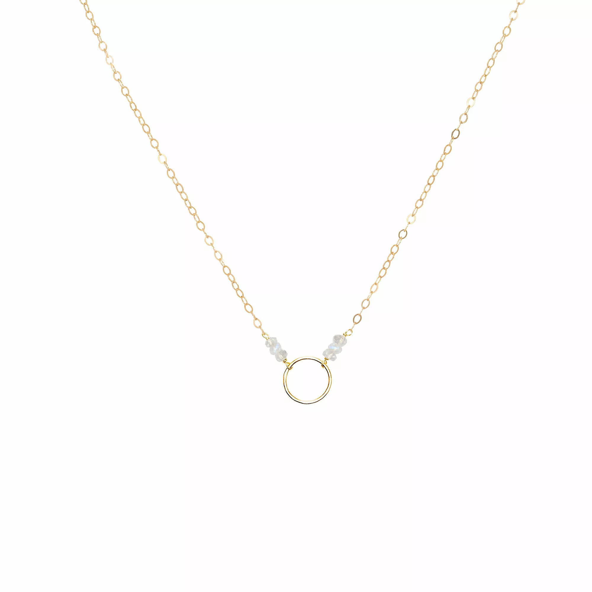 JK Designs Jewelry Ring With Gemstones 14K Gold Filled Necklace - Image 2